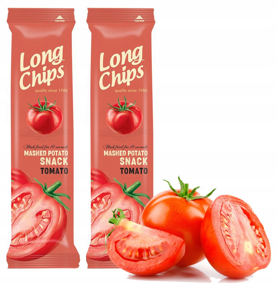 LONG CHIPS Chipsy Ziemniaczane o Smaku POMIDOROWYM 75g x2_1