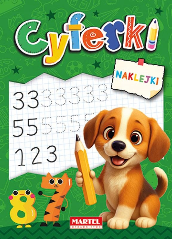Kolorowanka z Naklejkami Edu CYFERKI Martel_1