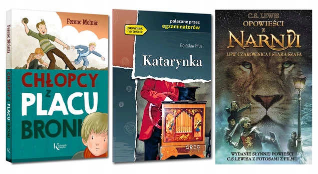 PAKIET LEKTUR Chłopcy z Placu Broni Opowieści z Narnii Katarynka Greg_1