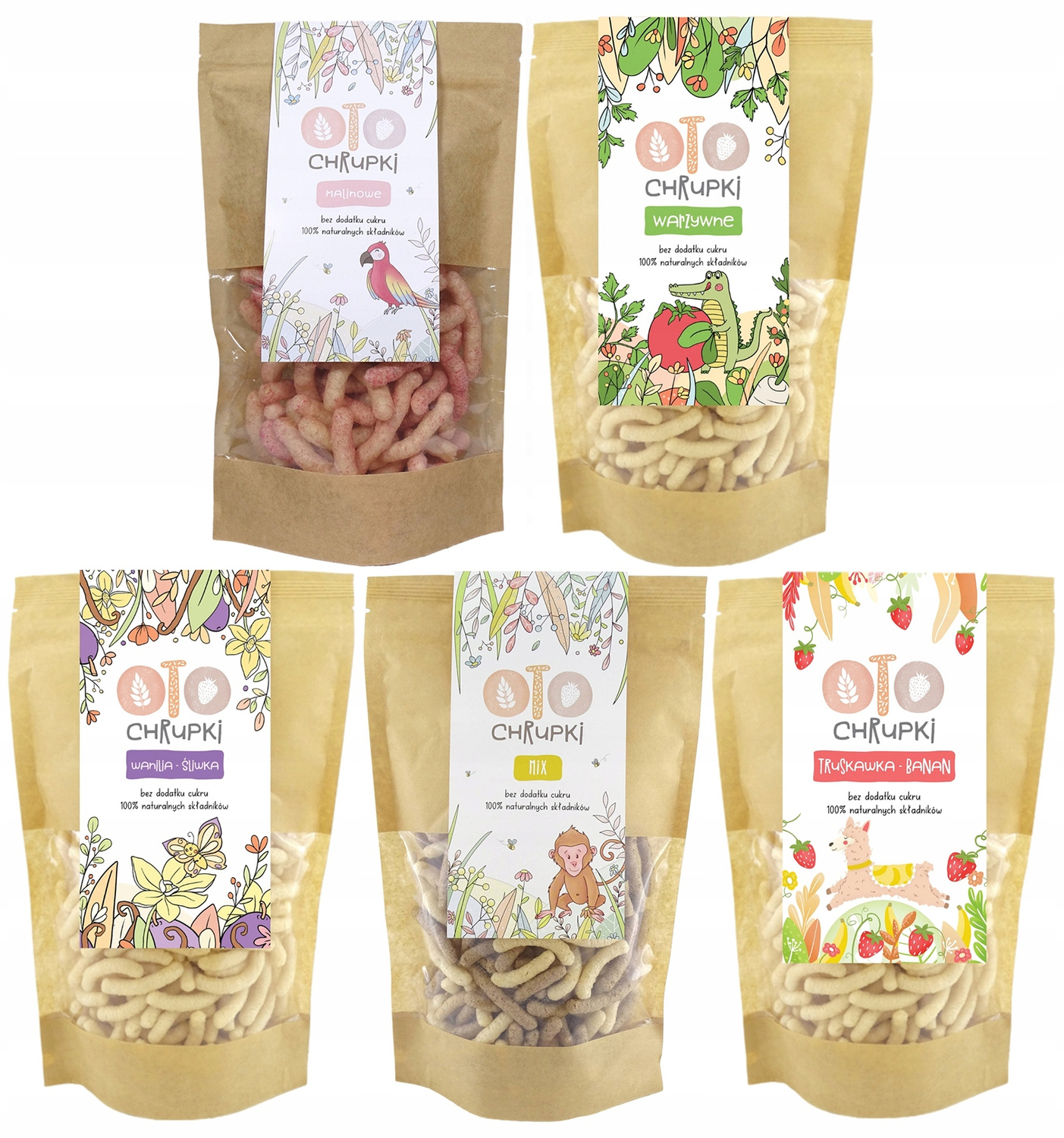 OTO Chrupki Naturalne MIX SMAKÓW Otolandia 25g x5_1