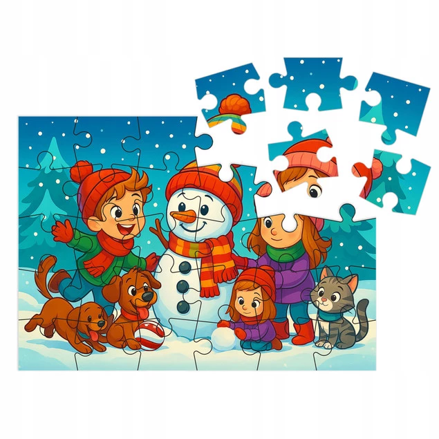 Puzzle 30 Układanka ŚWIĘTA Milliwood Wesoły Bałwanek Zima Alexander_2