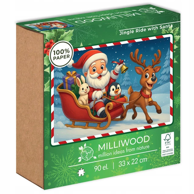 Puzzle 90 Układanka ŚWIĘTA Milliwood Podróż z Mikołajem Alexander_3