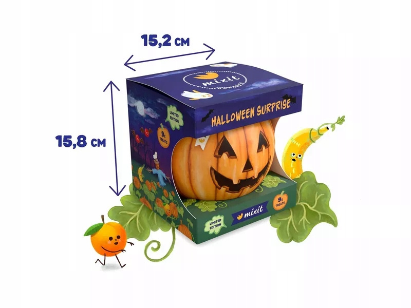 MIXIT Halloweenowa Dynia Pełna Łakoci HALLOWEEN Mix Smaków 9 Przekąsek 333g_5