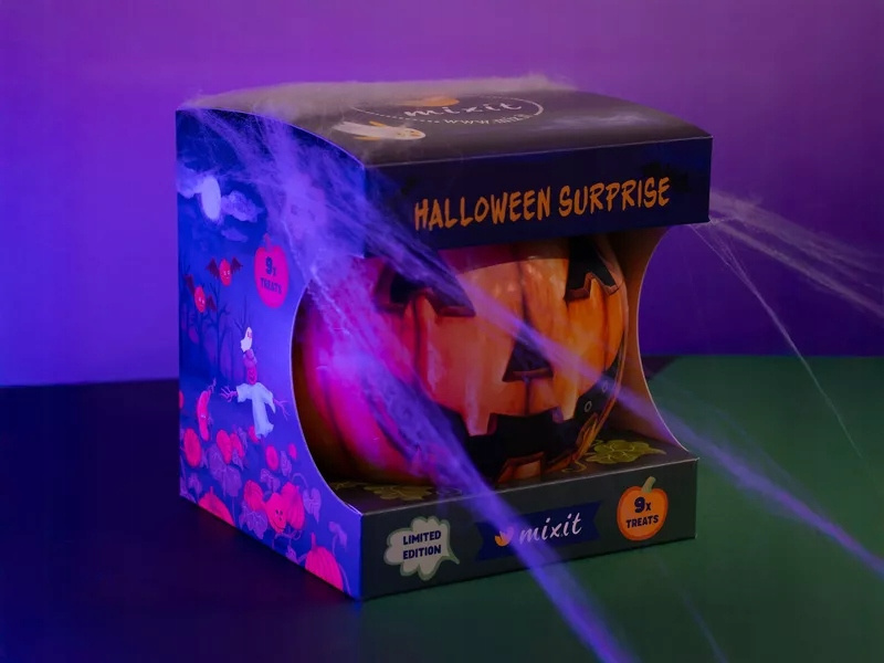 MIXIT Halloweenowa Dynia Pełna Łakoci HALLOWEEN Mix Smaków 9 Przekąsek 333g_6