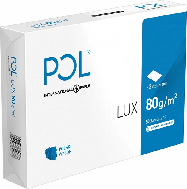 Papier ksero A4 80g 500 arkuszy POLLUX biały do drukarki i kopiarki_1