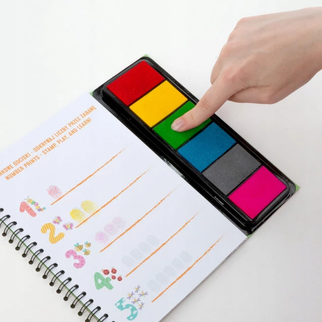 Kolorowe Odciski ZOO Zwierzęta Książeczka Do Malowania Paluszkami Kidea_2