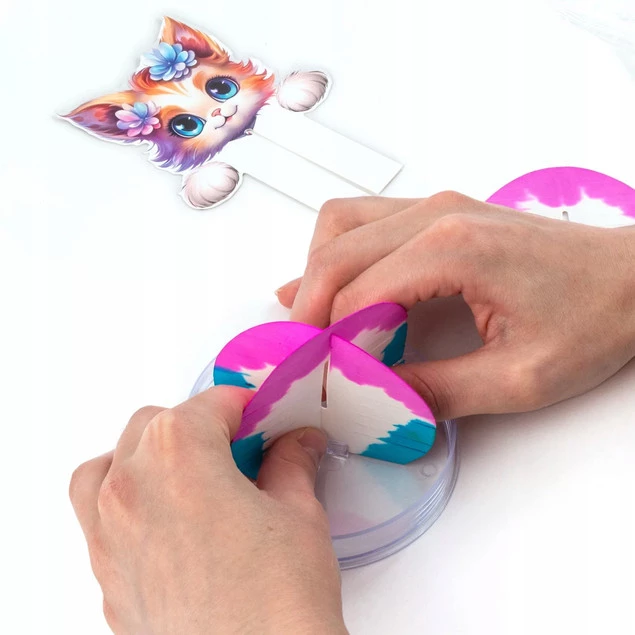 Magiczny Krystaliczny KOTEK Zestaw Kreatywny Eksperyment Kidea_4