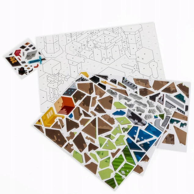 Wyklejanka GAME Minecraft Wyklejanka Po Numerach Kidea_2