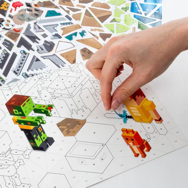 Wyklejanka GAME Minecraft Wyklejanka Po Numerach Kidea_4