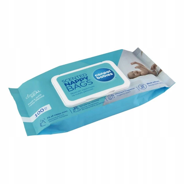 CANPOL Woreczki Na Pieluszki ZAPACHOWE Na Zużyte Pieluszki100 szt. 70/003_3