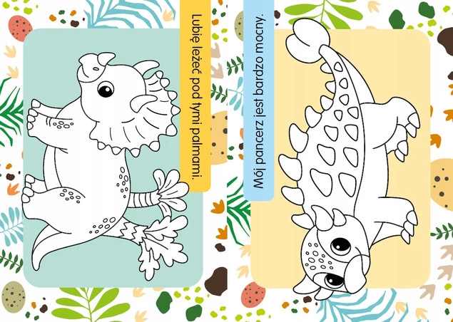 Kolorowanka z tatuażami – świecą w ciemności! Małe dinozaury WYDAWNICTWO_3