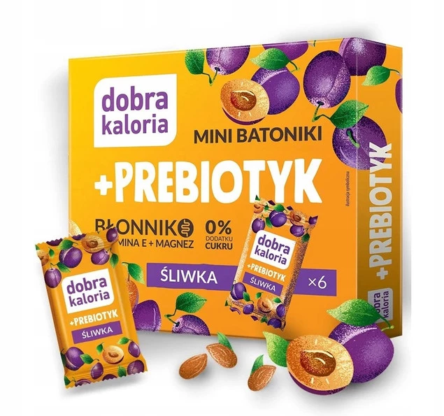 Zdrowe Mini Batoniki Probiotyk Śliwka Dobra Kaloria Śliwkowe 0% cukru_1