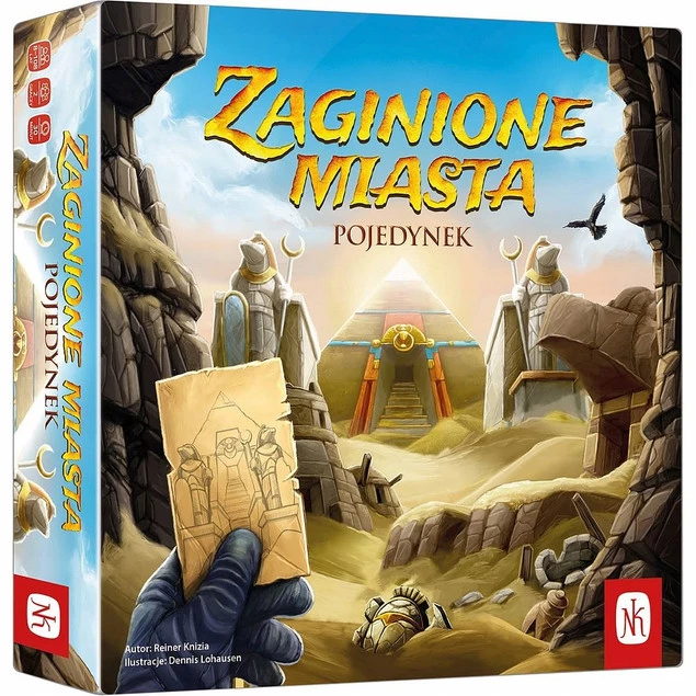 ZAGINIONE MIASTA Gra Planszowa Towarzyska Strategiczna 8+ Nasza Księgarnia_1