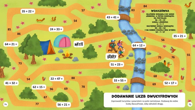 Niesamowite Labirynty MATEMATYCZNE Dodawanie i Odejmowanie 6+ NK_3