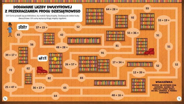 Niesamowite Labirynty MATEMATYCZNE Dodawanie i Odejmowanie 6+ NK_5