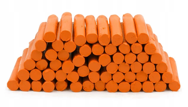 Plastelina Szkolna 1kg POMARAŃCZOWA w Laseczkach Luzem MONA_1