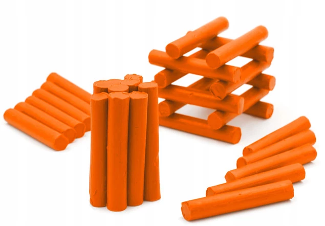 Plastelina Szkolna 1kg POMARAŃCZOWA w Laseczkach Luzem MONA_5