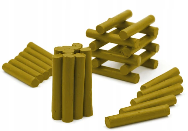 Plastelina Szkolna 1kg UGIER Jasny Złoty w Laseczkach Luzem MONA_4