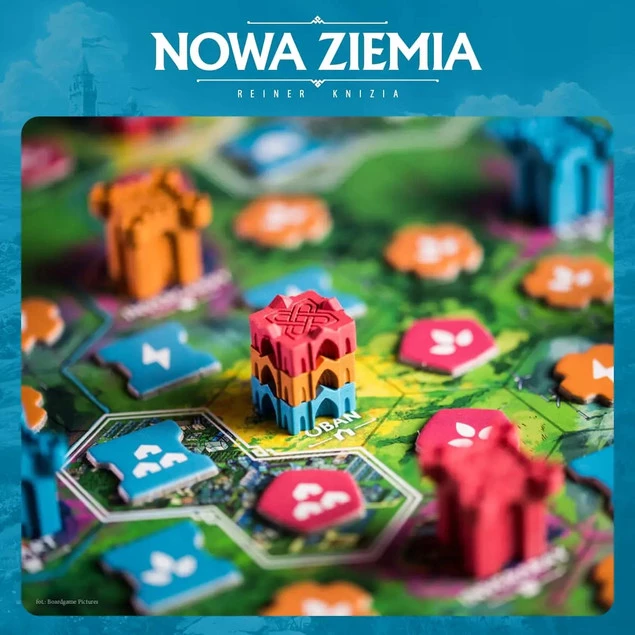 NOWA ZIEMIA Gra Rodzinna Strategiczna 10+ Nasza Księgarnia_4