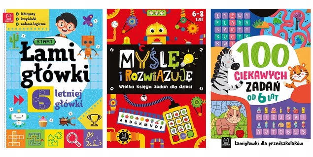 Łamigłówki Dla Dzieci 6 Lat Zagania dla Przedszkolaka Krzyżówki Labirynty_1