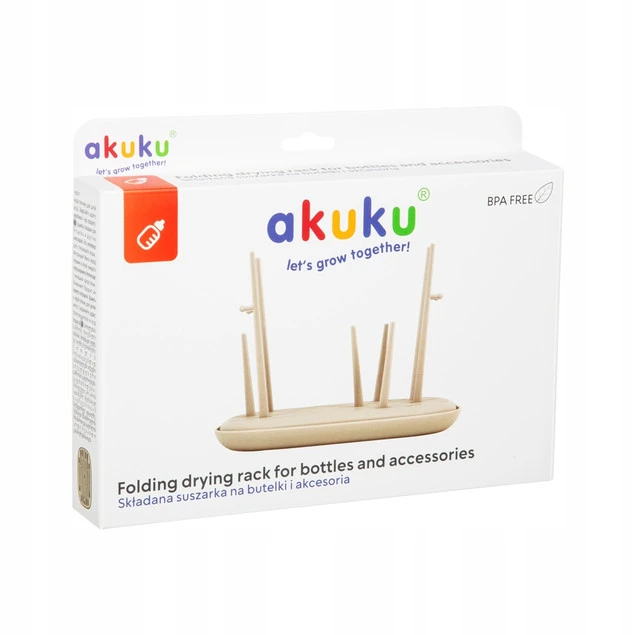 AKUKU Suszarka DO BUTELEK I SMOCZKÓW Turystyczna SKŁADANA Na Akcesoria_7