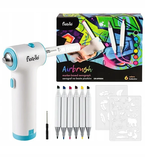 Airbrush zestaw długopis do malowania w sprayu Fiorello GR-8900N_1