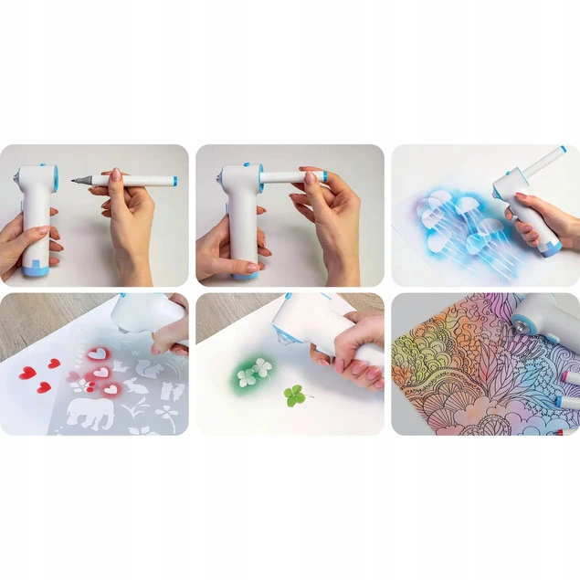 Airbrush zestaw długopis do malowania w sprayu Fiorello GR-8900N_4