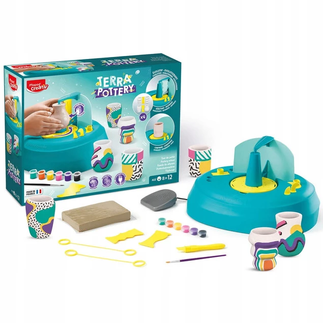 Zestaw Kreatywny KOŁO GARNCARSKIE Elektryczne Dla Dzieci Creativ 8+ Maped_1
