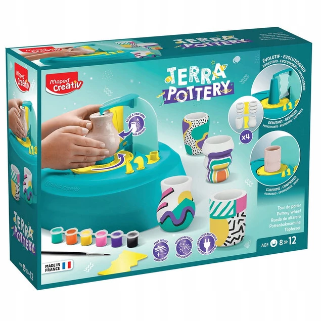 Zestaw Kreatywny KOŁO GARNCARSKIE Elektryczne Dla Dzieci Creativ 8+ Maped_3