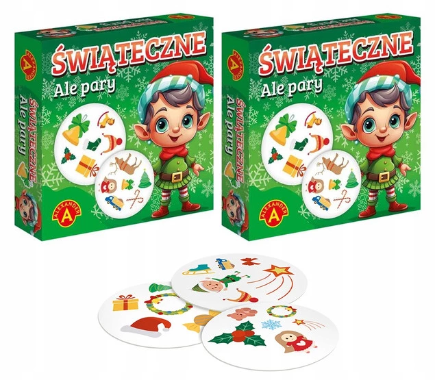 ALE PARY ŚWIĄTECZNE Gra Karciana Na Spostrzegawczość 4+ Alexander x2_1