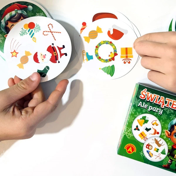 ALE PARY ŚWIĄTECZNE Gra Karciana Na Spostrzegawczość 4+ Alexander x2_4