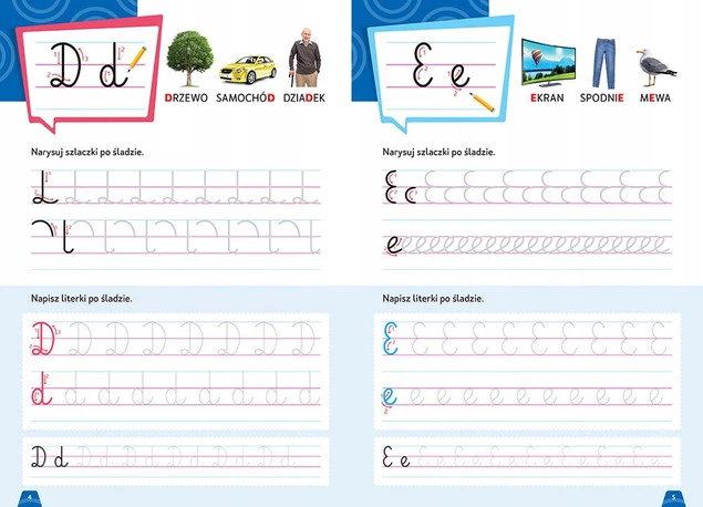 Zestaw KALIGRAFIA Klasa 1-3 Pakiet Do Nauki Pisania 5 Zeszytów + Długopis_2