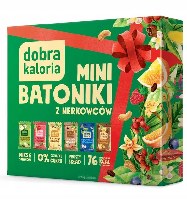 Zestaw DOBRA KALORIA Mini Batoniki Mix 6 Smaków Bez Cukru Fit Zdrowy 102g_1