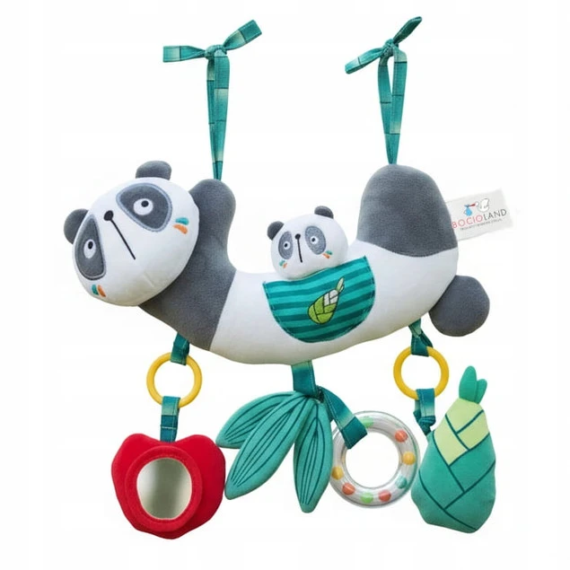 BOCIOLAND Zawieszka Do Wózka Fotelika Łóżeczka MIŚ PANDA Sensoryczna 0M+_1
