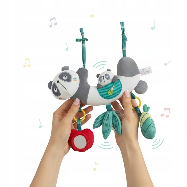 BOCIOLAND Zawieszka Do Wózka Fotelika Łóżeczka MIŚ PANDA Sensoryczna 0M+_7