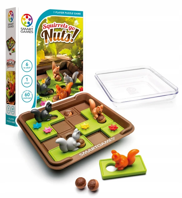 SQUIRRELS GO NUTS! Gra Planszowa Logiczna 6+ Smart Games_1