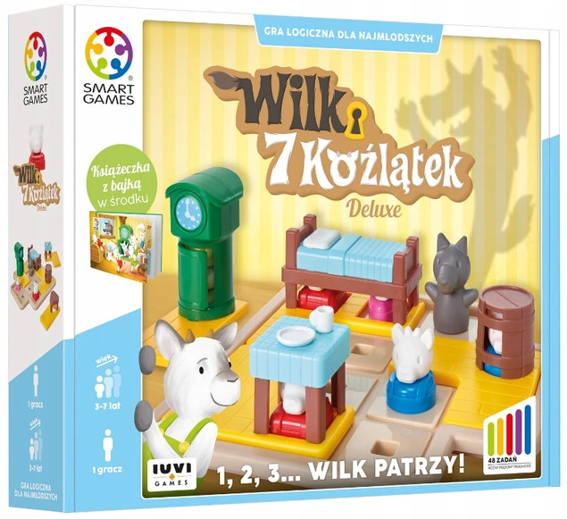 WILK I 7 KOŹLĄTEK Łamigłówki Logiczne Myślenie 3+ Smart Games_3