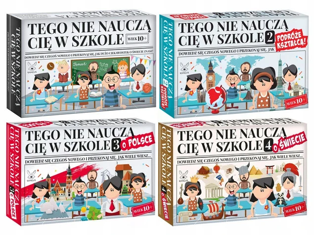 Pakiet 4w1 TEGO NIE NAUCZĄ CIĘ W SZKOLE 10+ Kangur_1