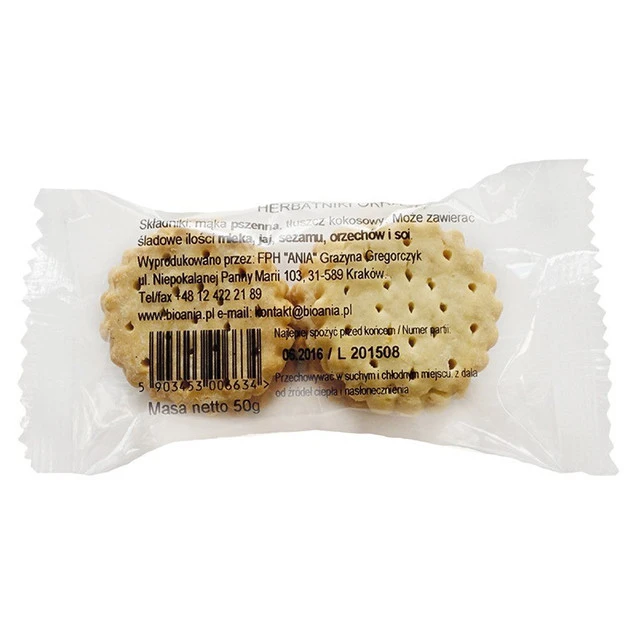 Herbatniki Pszenne Okrągłe Bez Dodatku Cukru 50g Ania_2