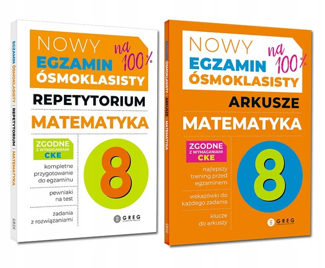 Egzamin Ósmoklasisty KOMPLET Repetytorium Arkusze MATEMAYKA Greg_1