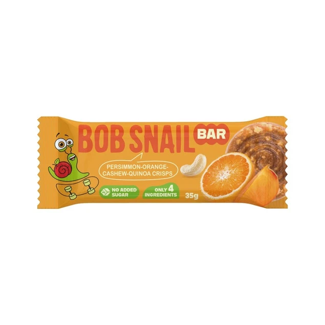 BOB SNAIL Batonik KAKI POMARAŃCZA NERKOWCE QUINOA Bez Dodatku Cukru 35g_1
