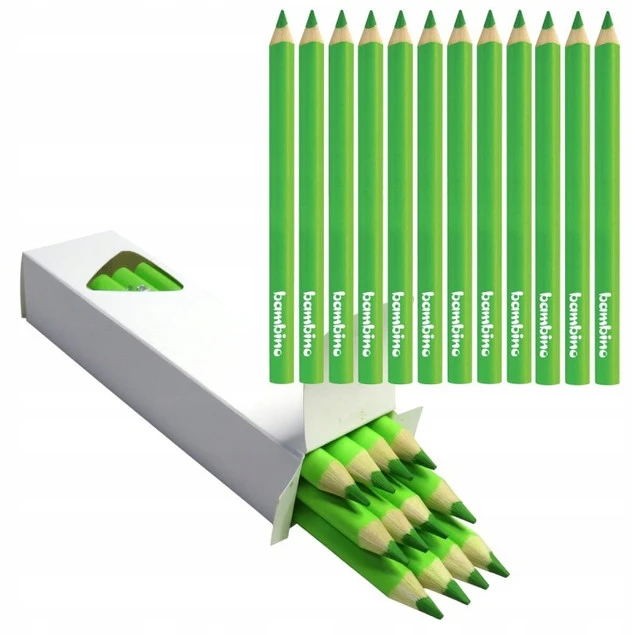 ZESTAW 144 KREDEK BAMBINO: 12 Kolorów x 12 Kredek , GRUBE TRÓJKĄTNE_6