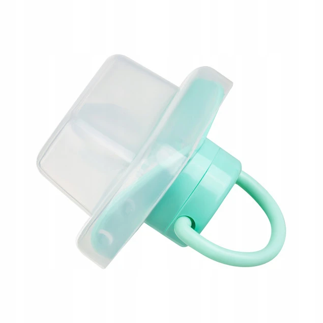 AKUKU Smoczek USPOKAJAJĄCY SILIKONOWY Symetryczny DINO Zielony 6-12m+_4