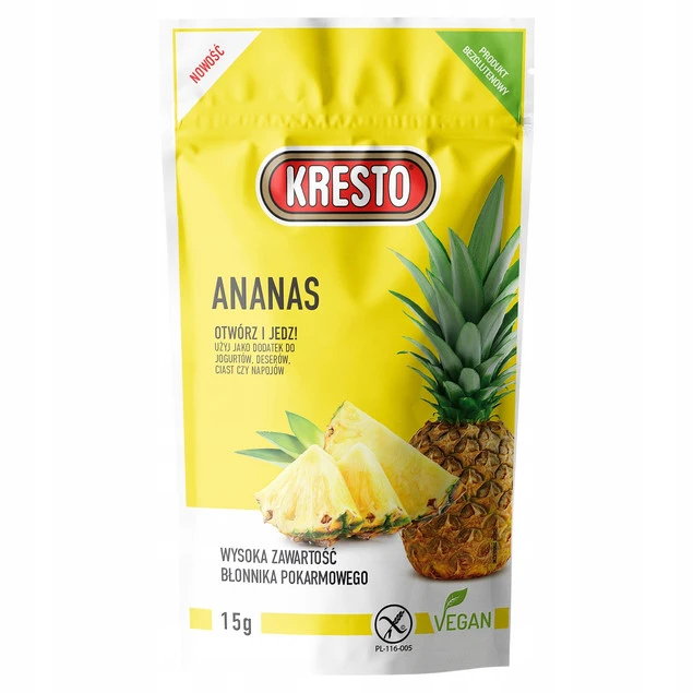 KRESTO Ananas Liofilizowany - szczegóły