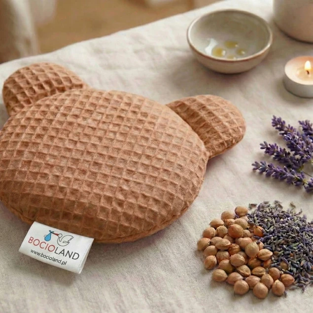 BOCIOLAND Termofor z PESTEK WIŚNI Medyczny Antyalergiczny Na Ból BRĄZ 180g_2
