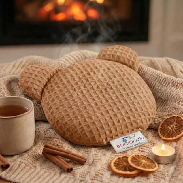 BOCIOLAND Termofor z PESTEK WIŚNI Medyczny Antyalergiczny Na Ból BRĄZ 180g_9