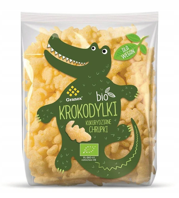 Chrupki Kukurydziane Krokodylki BIO 80g GRANEX x6_2