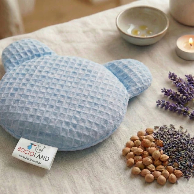 BOCIOLAND Termofor z PESTEK WIŚNI Medyczny Antyalergiczny Na Ból BLUE 180g_2