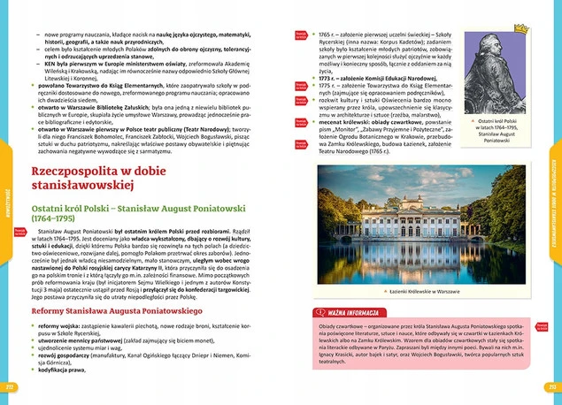 Strony repetytorium - przykładowy układ