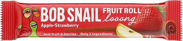 BOB SNAIL Przekąska Fruit Roll Looong JABŁKO TRUSKAWKA 15 g - szczegóły